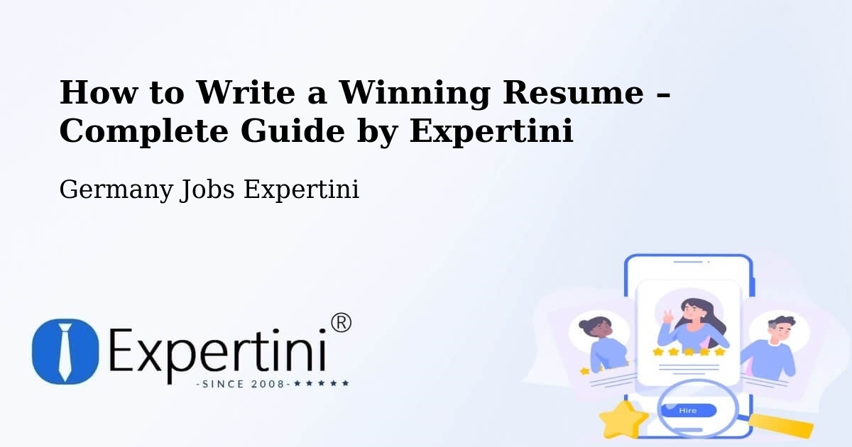 Resume Writing Guide for Job Seekers – Cleebronn - Cleebronn, Germany Jobs Expertini